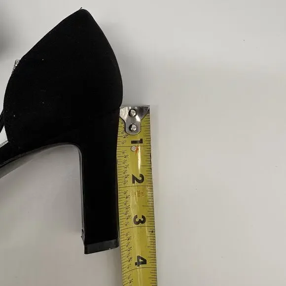 Vintage 90’s Stuart Weitzman D’Orsay Pump Heels 8 Black Sexy Classic - Picture 12 of 16